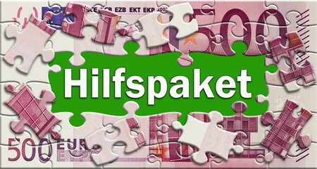 Hilfspaket - Puzzle - Geldschein