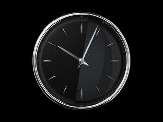 Modern metal clock