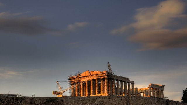 HDR Timelapse Parthenon Acropolis