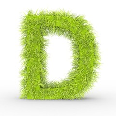 Texteffekt Haare D grün