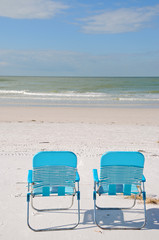 Lounge Chairs on the Beach