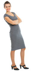 Full length portrait of business woman