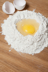 Flour with yolk