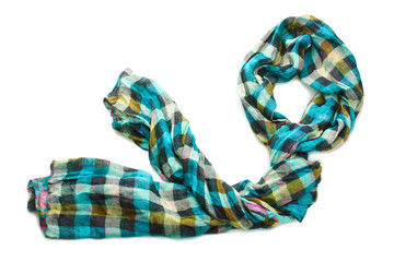 Beautiful scarf isolated on white