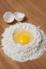 Flour and eggs