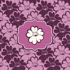 Purple floral pattern