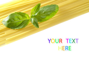 pasta and basil