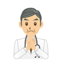 医者 C 表情3 祈る
