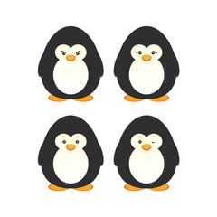 Cute penguin set