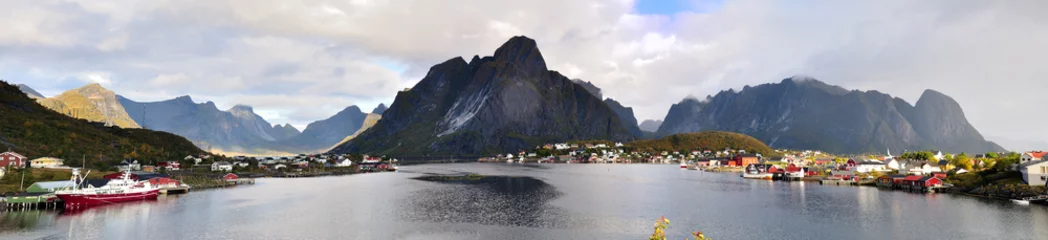 Crédence de cuisine en verre imprimé Scandinavie Isole Lofoten