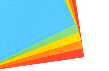 Assorted sheets of color paper