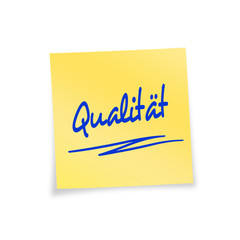 Notizzettel gelb Qualität