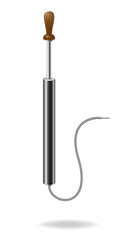 Retro hand pump for sports balloons