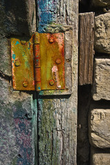 Rusty detail of the very old door
