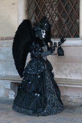 Fototapeta na wymiar Wenecja maski karnawałowe kruk