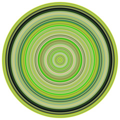 large 3d render concentric pipes in multiple green colors
