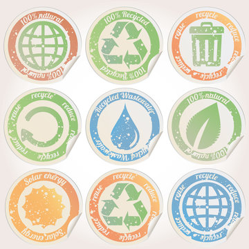 Set of Eco, Natural and Organic Labels