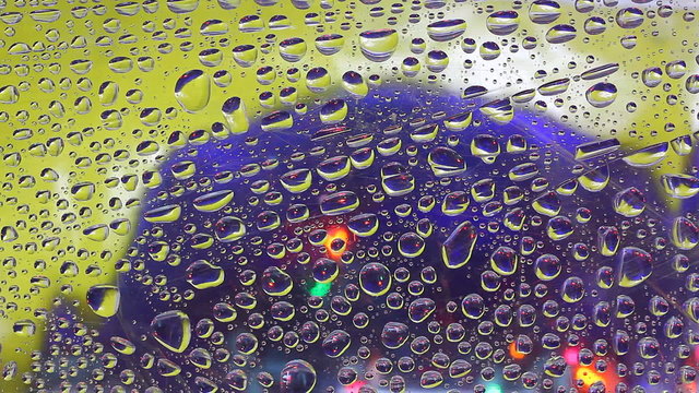 Color drops abstract