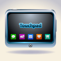 Tablet computer & mobile phone, vector.