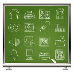 Music and sound Icons - Vector Icon Set