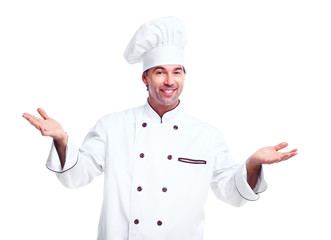 Professional chef man.