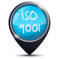 Symbole glossy vectoriel norme ISO 9001