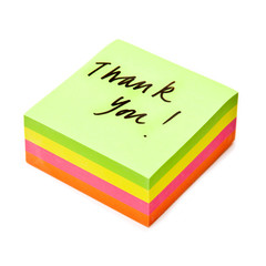 Note pad isolated on a white studio background.