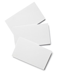 leaflet letter business card white blank paper template