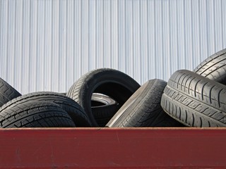 Fototapeta na wymiar Tire Recycling