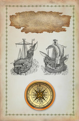 Fototapeta na wymiar Old pirate map