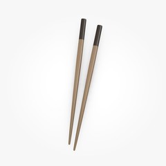 3d render of chopsticks (for food)