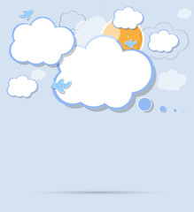 cloud vector background