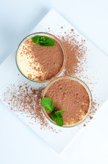 Two creamy vanilla desserts