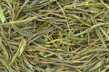 Chinese green tea as background