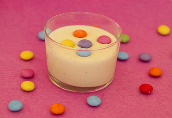 panna cotta vanille smarties