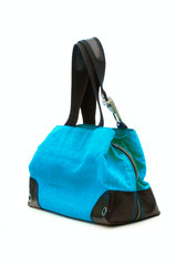 Fototapeta premium Woman accessory - stylish bag on white