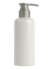 Glass bottle of soap