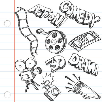 Notebook Paper Entertainment Doodles