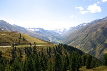 Fototapeta na wymiar Timmelsjoch - Oetztal Alpy - Austria