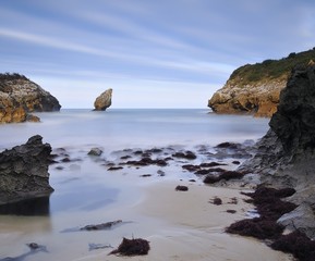 Fototapeta na wymiar Playa de Buelna, Llanes, Asturias.