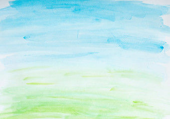 color strokes watercolor painting art