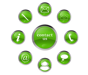 contact signs in green