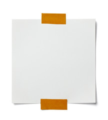 white note paper message label business