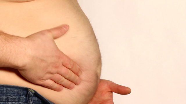 Overweight man