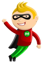 Fotobehang Superhelden Superheld mascotte - Nitro Boy