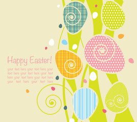 background with easter eggs