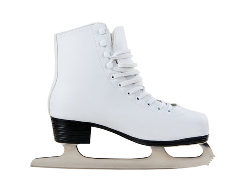 White skates for figure skating