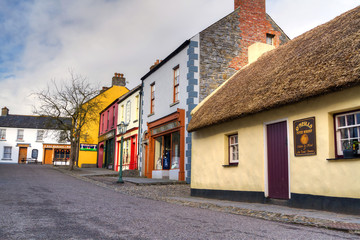 19th century village street of Bunratty Folk Park,  Ireland