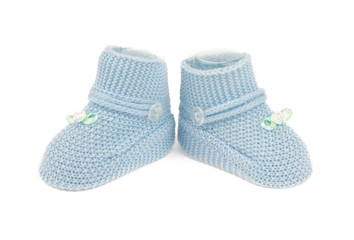 Blue baby shoes