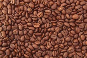 Roast beans of coffee
